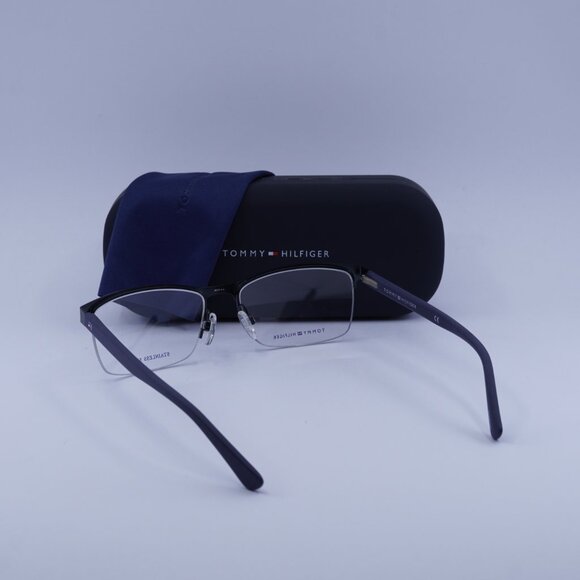Tommy Hilfiger TH1528 0PJP 00 Rectangle Eyeglasses – Blue 56mm - Picture 10 of 12